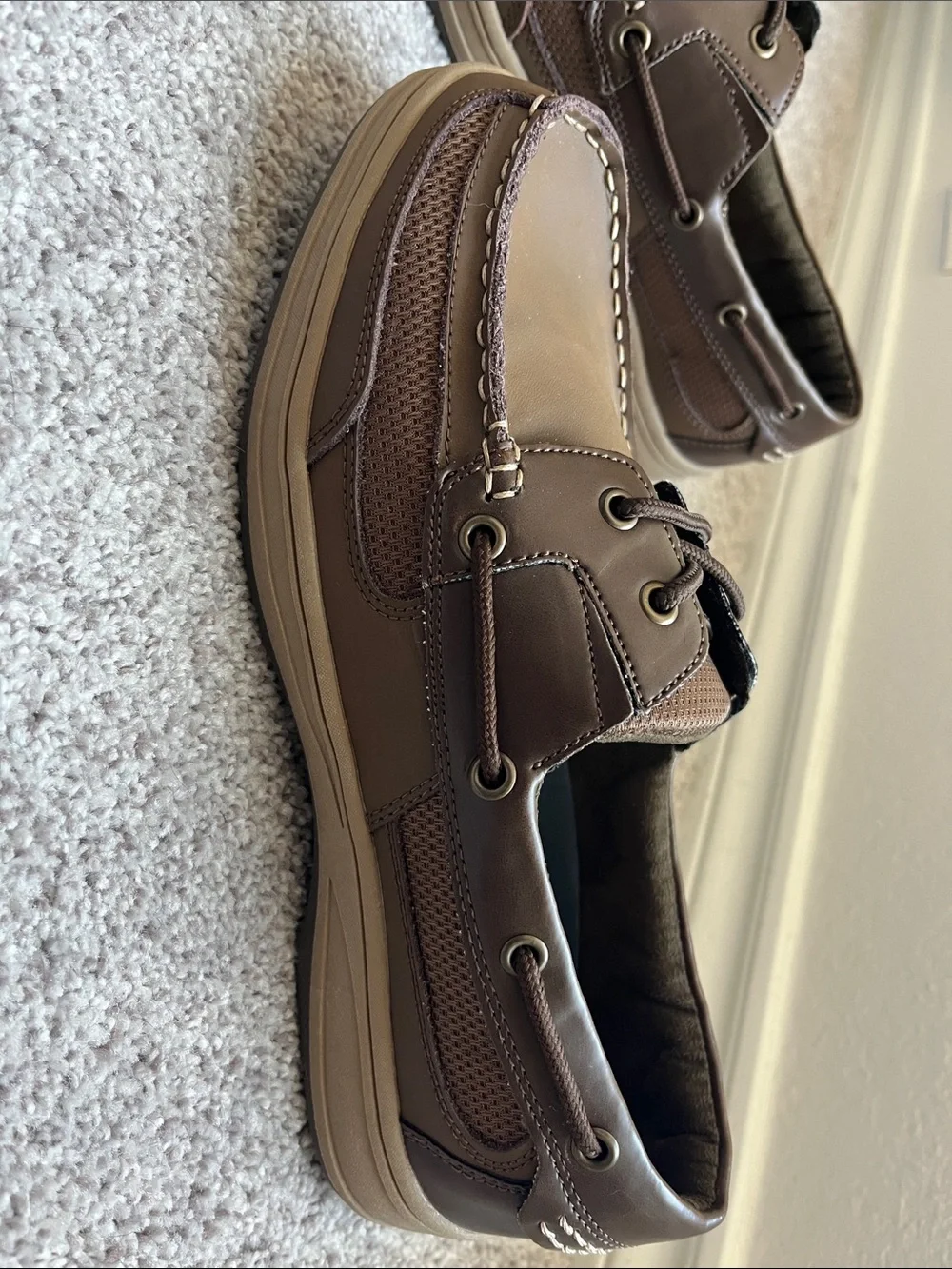 Magellan Men's Brown Casual Boat Shoes size 10D